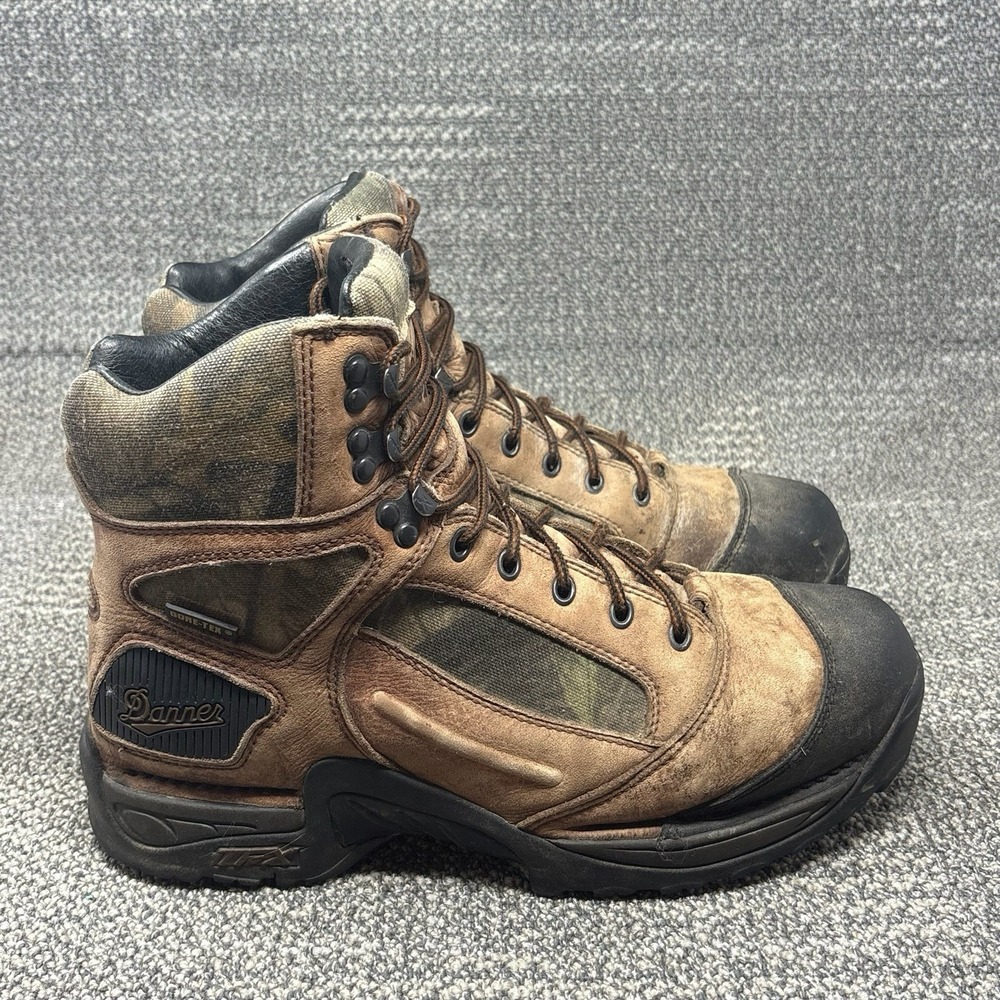 Danner TFX Hunter 6" GTX Mens 12 D Camo Leather Waterproof Hunting Boots 42222